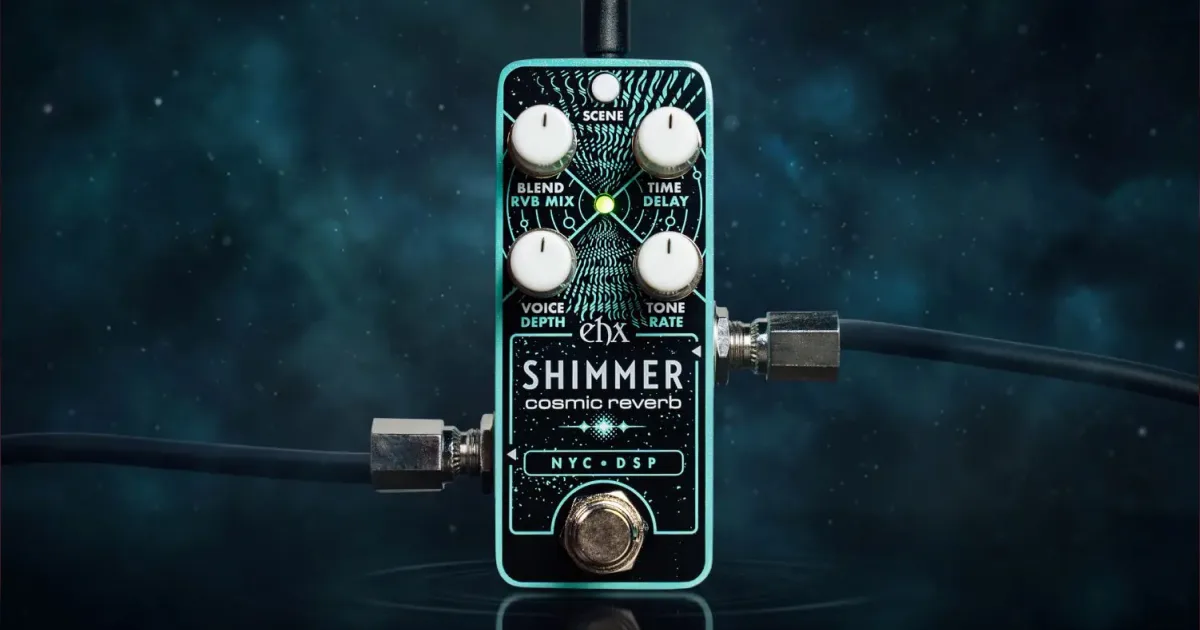 Electro-Harmonix apresenta pedal compacto que combina shimmer, sintetizador e efeitos glitch