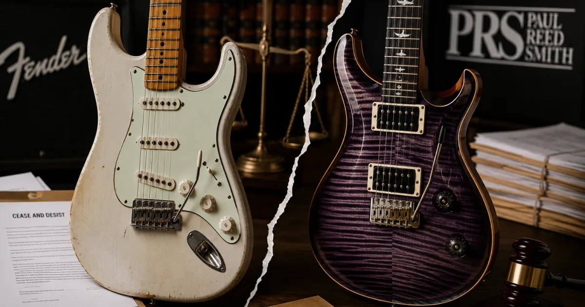 Fender fala em “mal-entendidos” após notificações; PRS confirma ter recebido carta extrajudicial