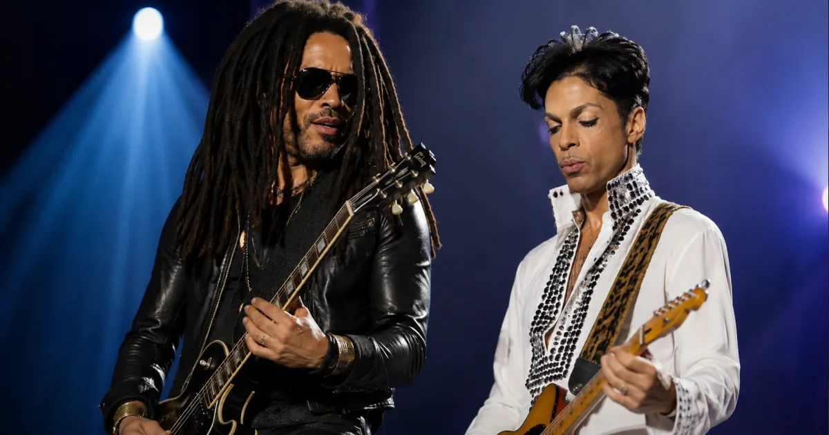 Lenny Kravitz relembra quando surpreendeu Prince com seu timbre de guitarra