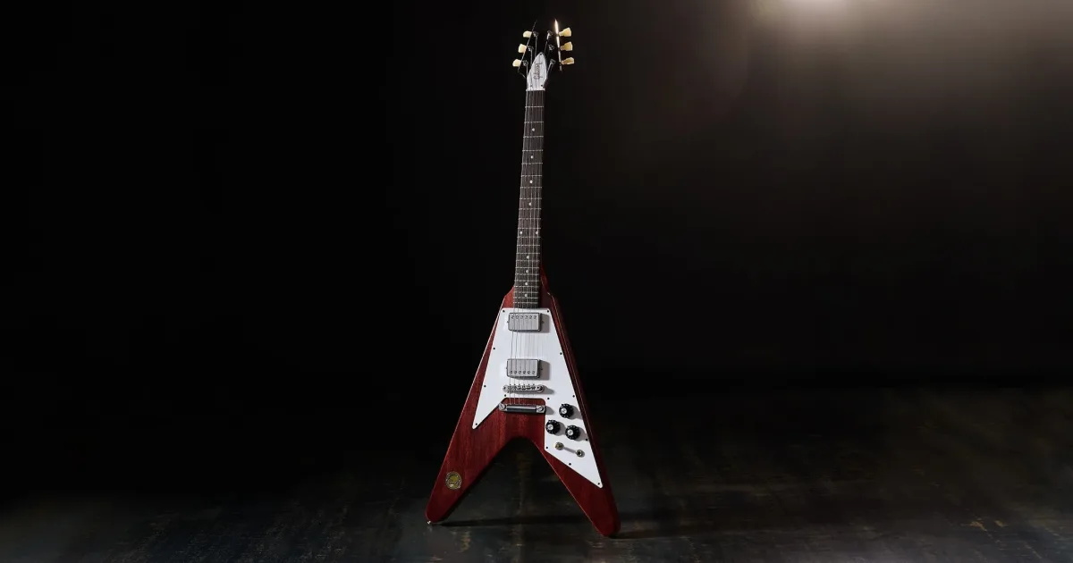 De volta ao hard rock: Gibson relança a histórica Flying V Medallion de 1971