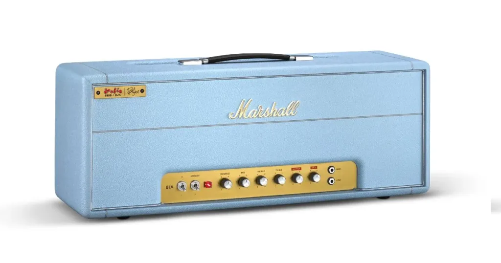 Novo Marshall 1959BJA recria o lendário timbre de Dookie e chega com visual inspirado na guitarra Blue.