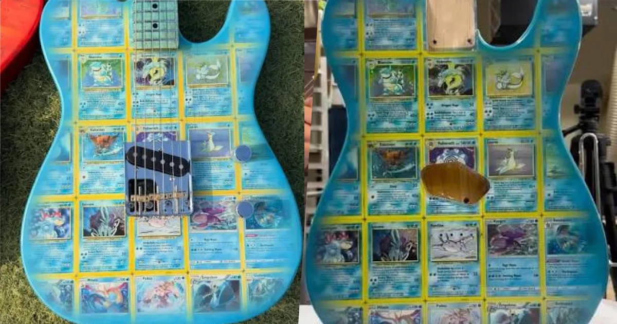 Pokémon e guitarra se encontram em projeto artesanal que viralizou na internet