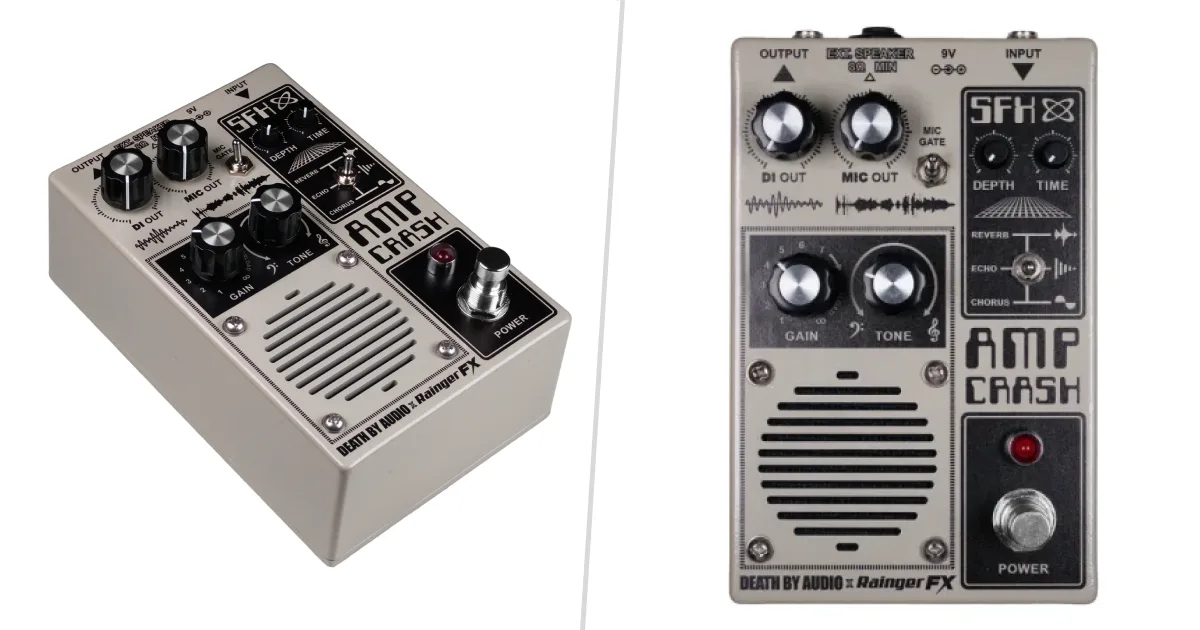 Death By Audio e Rainger FX criam pedal com amplificador, alto-falante e microfone integrados