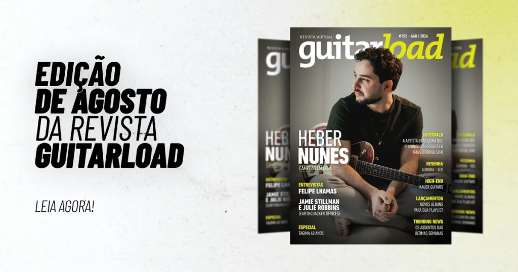 Heber Nunes estampa a capa da Guitarload #152 após vencer o Guitar Pool Brasil