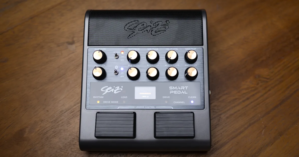 Seizi lança Smart Pedal que reúne timbres, interface de áudio e amplificador portátil