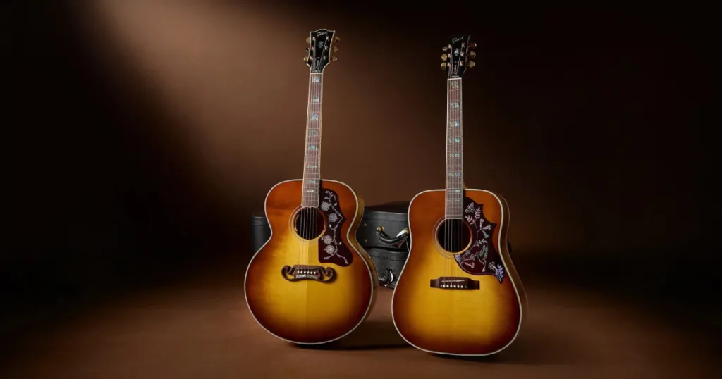 Koa, abalone e Bozeman: Gibson Custom eleva Hummingbird e SJ-200 a um novo patamar