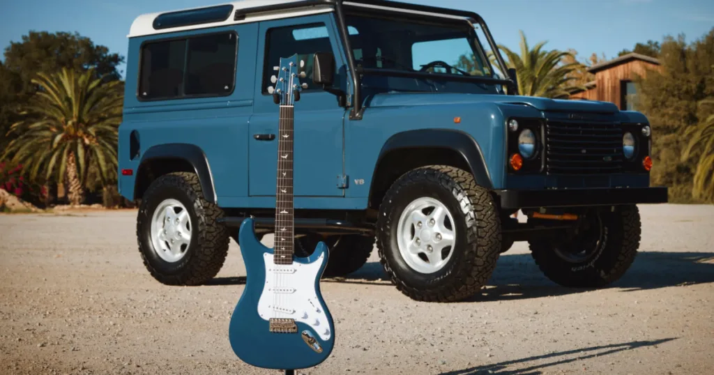 PRS e John Mayer lançam Silver Sky Defender em oito cores inspiradas na Land Rover Idealizada por John Mayer, a Defender Color Collection leva as icônicas cores do utilitário britânico para uma das guitarras mais populares da PRS em uma colaboração de edição especial.