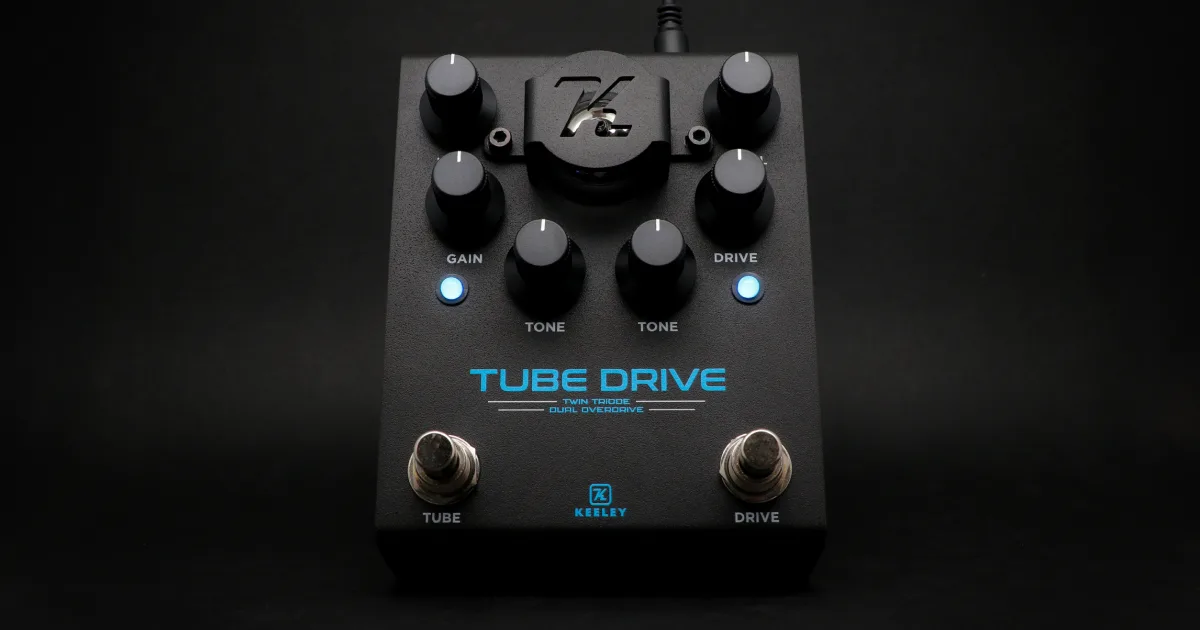 Keeley lança Tube Drive, overdrive duplo com válvula 12AX7 e Super Phat Mod