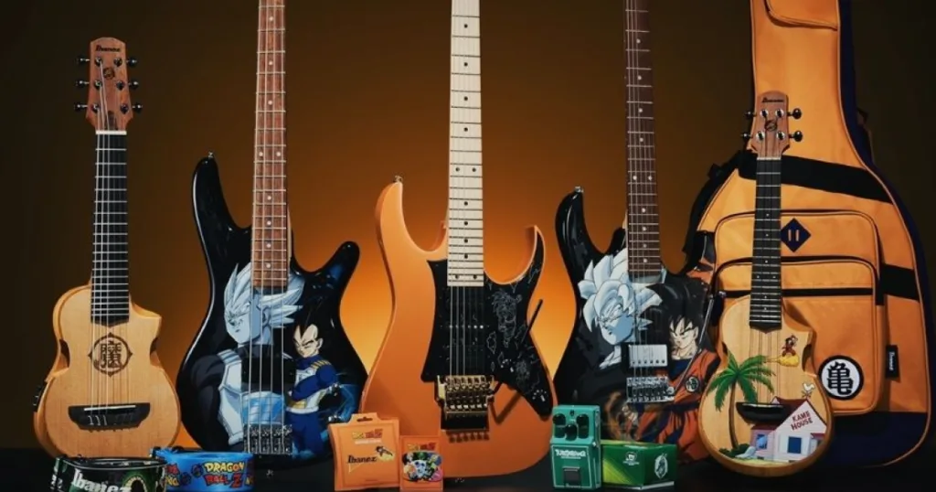 Dragon Ball Z ganha guitarras e pedal Tube Screamer em parceria com a Ibanez