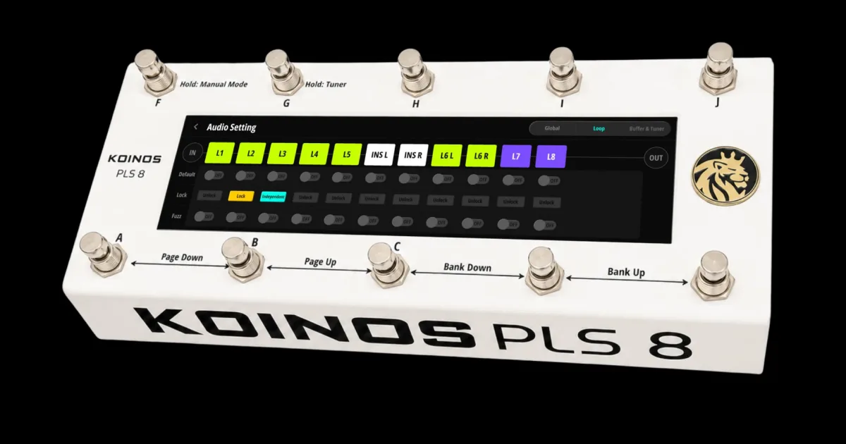 Judahs apresenta switcher programável para controlar pedalboards complexos