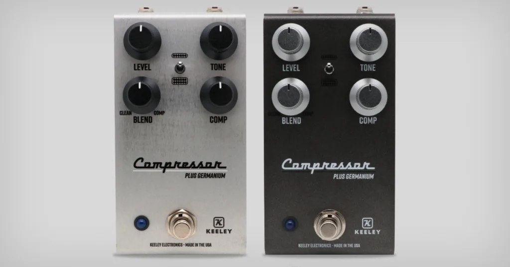 Keeley lança Compressor Plus Germanium com circuito baseado em transistor de germânio Novo compressor da Keeley combina transistor de germânio, controles Level, Tone, Compression e Blend e resposta para diferentes captadores.