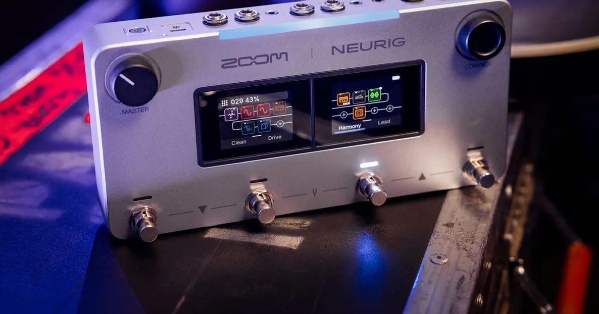 Zoom announces NEURIG Neural Modeling Guitar Processor and AI App