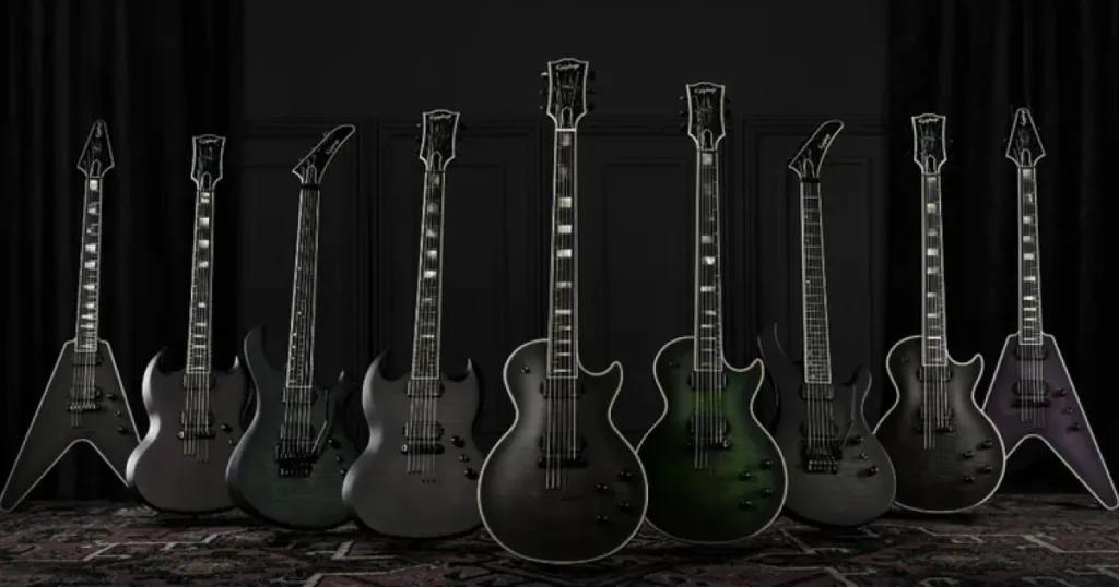 Epiphone reformula série Prophecy com cinco guitarras voltadas ao metal moderno Entre as novidades estão a Les Paul Baritone de 27 polegadas e a Victory FR, enquanto os modelos Les Paul, SG e Flying V também recebem componentes atualizados.